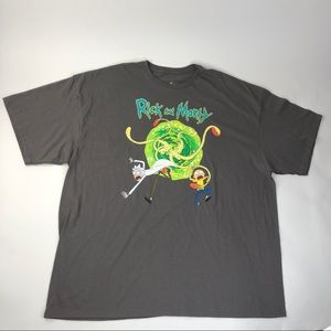 Adult Swim Grey Rick & Morty Graphic Tee